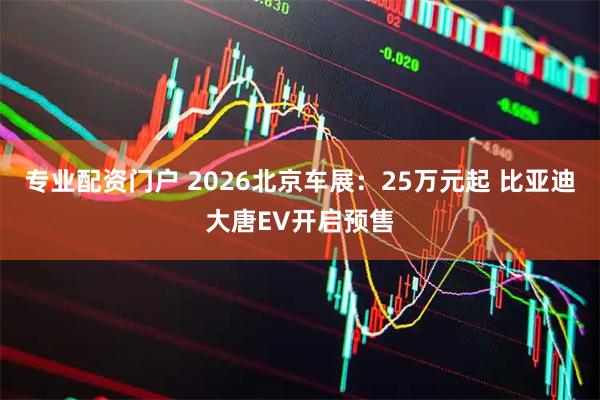 专业配资门户 2026北京车展：25万元起 比亚迪大唐EV开启预售